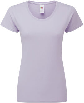 Fruit of the Loom Vrouwen / Dames Fit Ringgesponnen Premium Tshirt (Zachte lavendel) Paars