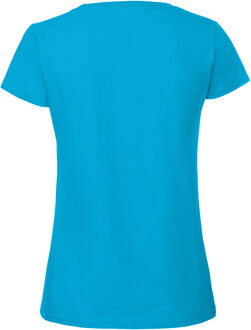 Fruit of the Loom Vrouwen / Dames Ringgesponnen Premium T-Shirt (Azuurblauw) - maat M