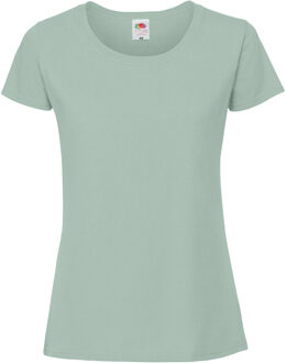Fruit of the Loom Vrouwen / Dames Ringgesponnen Premium T-Shirt (Salie) - maat 2XL Grijs