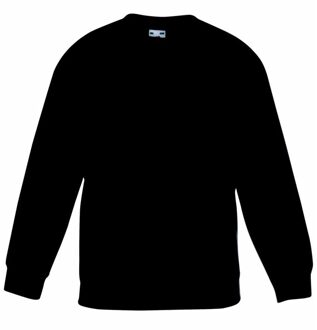 Fruit of the Loom Zwarte katoenmix sweater voor jongens 7-8 jaar (122/128)