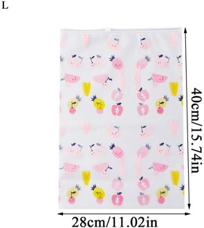 Fruit Patroon Afdrukken Transparante Pouch Toilettas Organisator Opslag Ziplock Zak Casual Mode Leuke Huishoudelijke Verzameling Gereedschappen