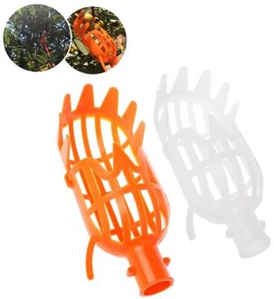 Fruit Picking Tool Greenhouse Plastic Fruit Picker Catcher Farm Tuin Plukken Apparaat Tuin Kassen Tool Zonder Handvat oranje