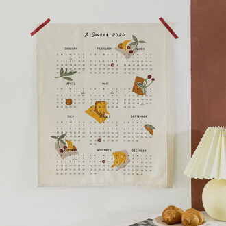 Fruit Print Kleurrijke Muur Kalender Creatieve Bureau Wanddecoratie Dagelijkse Planner 01