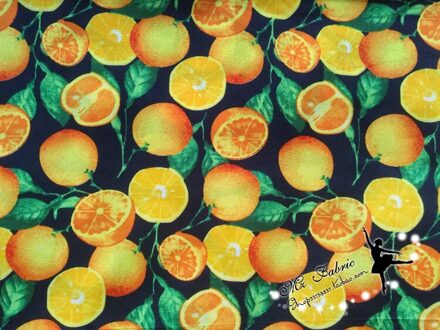 Fruit Sinaasappels Katoen Zomer Stof Voor Naaien Fat Quarter Quilten Patchwork Pop Kids 50*145Cm 50x145cm