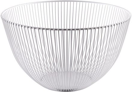 Fruitmand Container Kom Ijzerdraad Mand Fruit Groente Opslag Houder Snack Lade Kom Tafel Opslag Fruitmand Drainage wit high