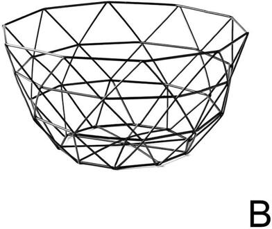 Fruitmand Container Kom Metalen Draad Mand Keuken Groente Opslag Afvoer Lade Tafel Rack Fruitschaal Houder Opslag Sna V8V7 B