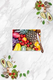 Fruitmand Uitziende | Glas Snijplank-Snijden Dek | 20X30 Cm