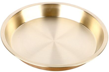 Fruitschaal Bruiloft Plaat Lade Gestoomde Vis Kip Plaat 24Cm Plaat Verdikte Pure Koperen Plaat Diner Plaat