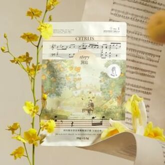 Fruity Fragrant Fruit Acid Essential Oil Hand Mask - Citrus At Sunrise Citrus At Sunrise - 3pcs (38g & 0.5g)