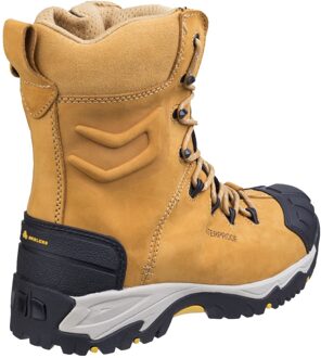 FS998 Waterdichte Veterschoen Veiligheidslaars Honing - EU 40.5 / UK 7