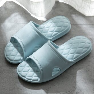 Fshion Eva Slippers Liefhebbers Rubber Plastic Zachte Zolen Antislip Huishoudelijke Slippers Badkamer Slippers Zachte Bodem Vrouwen 1 paar diep blauw / 41-42