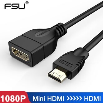 Fsu Mini Hdmi Male Naar Hdmi Female Converter 1080P Adapter Kabel Uitbreiding Converter Adapter Voor Tablet Hdtv Connector Hdmi mini