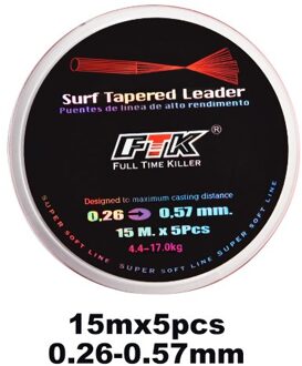 Ftk 110M Focal Surf Vislijn Mainline Sinking Super Sterke Op Karper Zeewater Zoetwaterp 0.26 15-5stk