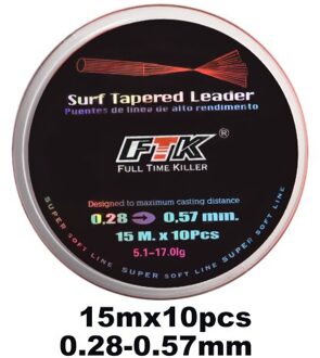 Ftk 110M Focal Surf Vislijn Mainline Sinking Super Sterke Op Karper Zeewater Zoetwaterp 0.28 15-10stk