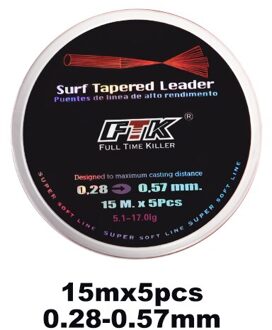 Ftk 110M Focal Surf Vislijn Mainline Sinking Super Sterke Op Karper Zeewater Zoetwaterp 0.28 15-5stk
