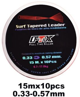 Ftk 110M Focal Surf Vislijn Mainline Sinking Super Sterke Op Karper Zeewater Zoetwaterp 0.33 15-10stk