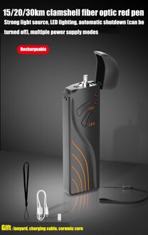 Ftth Optical Fiber Fault Locator 1/10/20/30Mw 5Km 10Km 20Km 30km Fiber Optic Test 30MW Lithium accu