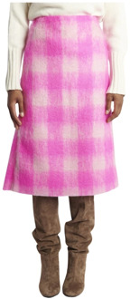 Fuchsia Mohair Rok Sofie D'hoore , Pink , Dames - XS