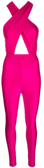 Fuchsia Open Rug Jumpsuit Andamane , Pink , Dames - M,S