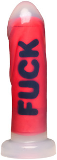 FUCK - Siliconen Dildo - Rood - FUCK - Siliconen Dildo - Rood