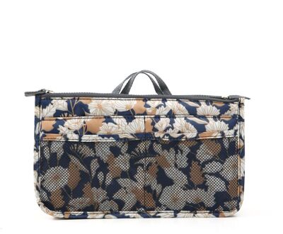 Fudeam Polyester Flamingo Draagbare Cosmetische Tas Vrouwen Multifunctionele Reizen Opslag Organiseren Handtas Make Up Cosmetische Cases koffie bloem