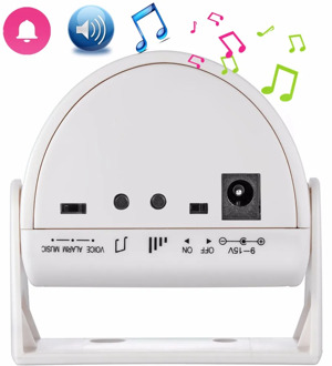 Fuers Security Wireless Door Bell Welcome Chime Alarm Music Switch PIR Motion Sensor Home Shop Hotel Entry Security Doorbell