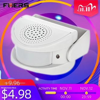 FUERS Wireless Guest Welcome Chime Alarm Door Bell PIR Motion Sensor for Shop Entry Company Security Protection Alarm Doorbell