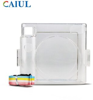 Fujifilm Instax Vierkante SQ1 Camera Case Crystal Pvc Transparante Riem Schoudertas Protector Instant Film Camera Shell Cover