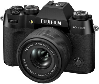 Fujifilm X-T50 Zwart + XC 15-45mm - OUTLET