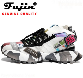 Fujin Genuines Quality Women Sneakers Platform Breathable Comfortable Women Shoes Chunky Ins Style Hot Sale Knitting Sock Shoes