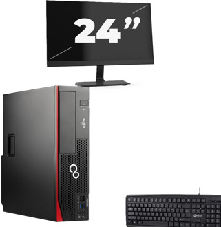 Fujitsu Esprimo D757 SFF - Intel Core i5-6e Generatie - 8GB RAM - 256GB SSD - Windows 11 + 1x 24 inch Monitor