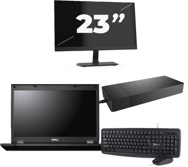 Fujitsu Lifebook E5510 - Intel Core i3-10e Generatie - 15 inch - 16GB RAM - 256GB SSD - Windows 11 Home + 1x 23 inch Monitor