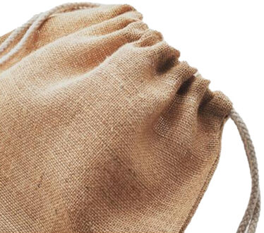 Fukuro jute trekkoordzak Beige - One size