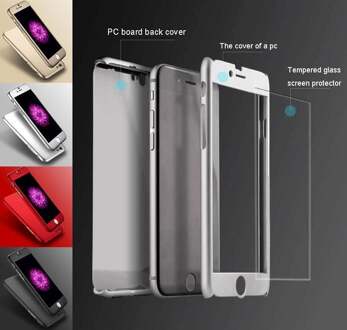 Full Body 360 Super Thin Case Cover Hoesje voor iPhone 7 Plus ZWART