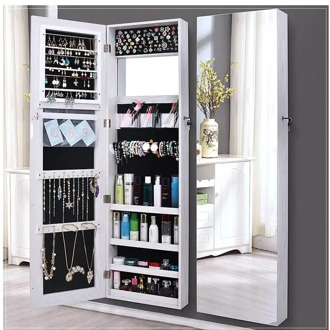 Full-body mirror full-body mirror bedroom wall-mounted fitting mirror simple modern jewelry storage cabinet household floor-moun