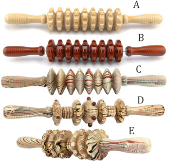 Full Body Muscle Massager Wood Roller Stick Trigger Point Recovery Tool Deep Relax Gear Massage Stick