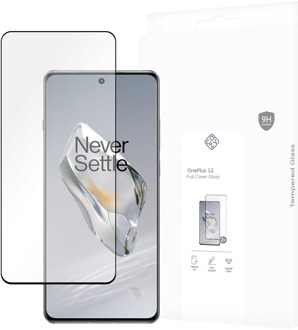 Full Cover Glass Screen Protector geschikt voor OnePlus 12 - Zwart - 2 stuks