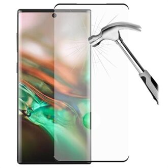Full Cover Samsung Galaxy Note10 gehard glas - 9H Screenprotector - Zwart