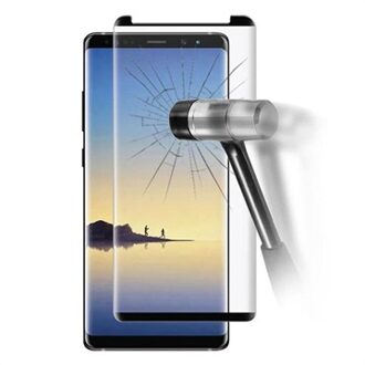 Full Cover Samsung Galaxy Note9 Screenprotector van gehard glas - 9H - Zwart