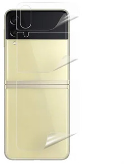 Full Cover Samsung Galaxy Z Flip4 TPU Beschermingsset - Doorzichtig