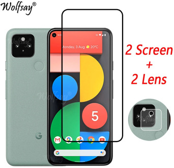 Full Cover Tempered Glass For Google Pixel 5 Screen Protector For Google Pixel 5 Camera Glass For Google Pixel 5 Glass 6.0 inch