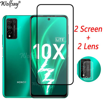 Full Cover Tempered Glass For Honor 10X Lite Screen Protector For Honor 10X Lite Camera Glass For Honor 10X Lite Glass 6.67 inch