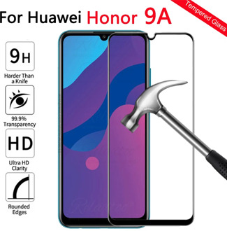 Full cover tempered glass For Huawei Honor 9A Screen Protector on honor9 a a9 honor9a moa-lx9n Protective Film display Glas 9H
