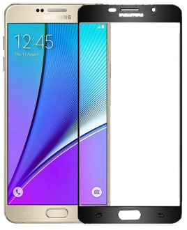 Full Coverage Silk Printed Screen Protector Tempered Glass For Samsung Galaxy S6 S5 S4 A7 710 A5 510 2016 Note 5 4 3 C7 C5 Film