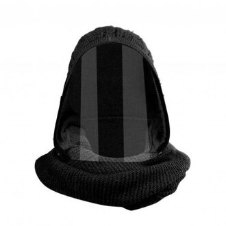 Full Face Cover Winter Sjaal Outdoor Sport Hoofddeksels Transparante Hooded Volwassen Hoed Warm Full Face Sjaal Fietsen Sjaals zwart