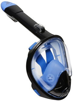 Full Face Mask Flex Deluxe - Snorkelmasker - Volwassenen - Zwart/Blauw - S/M
