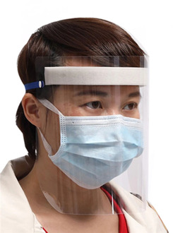 Full Face Protection Shield Screen Windproof Dustproof Face Guard Transparent Screen Color Random