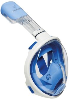 Full Face SnorkelMask Junior wit - blauw - 1 SIZE