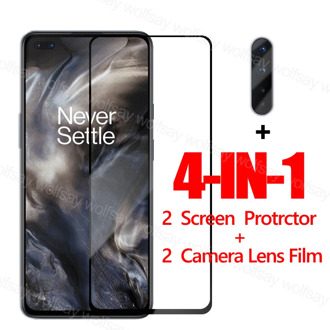 Full Glue Glass For OnePlus Nord Screen Protector For OnePlus Nord N10 8T Tempered Glass Protective Phone Film For OnePlus Nord