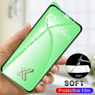 Full Glue Soft Glass For iPhone 11 Pro Max XS XR XS X 8 7 6 6S Plus PET Ceramics Ultrathin Screen Protector For iPhone X 11 Pro